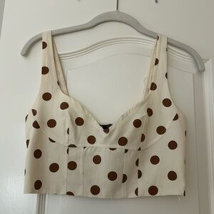 Zara Polka dot crop top!